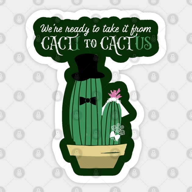 Cactus wedding announcement Sticker by PincGeneral